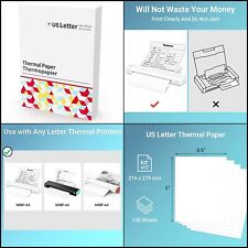 Thermal Paper Printer 8.5 x 11 US,100 sheets,Compatible M08F, MT800,MT800Q,Other picture