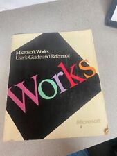 Microsoft Works User's Guide and Reference 1987-1988 Vintage Manual Book picture