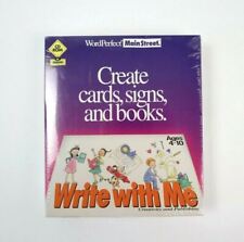 VTG 1994 WordPerfect Main Street Write with Me Creativity and Publishing SEALED picture