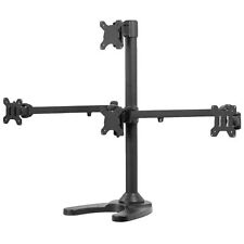 VIVO Steel Quad Monitor Mount Adjustable 3 + 1 Stand | 4 Screens up to 32