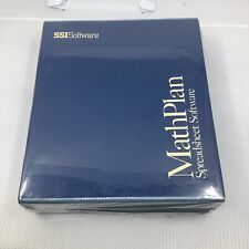 SSI Software MathPlan Spreadsheet Software New Unopened Vintage Computer Program picture