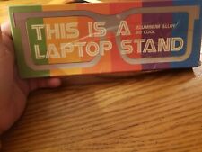 Aluminium laptop stand picture