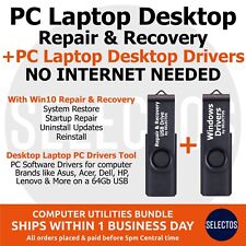 PC Laptop Desktop Repair Recovery Drive plus PC Laptop Drivers 4 Most PC Brands picture