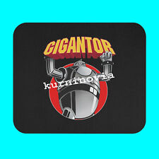 Gigantor Retro Robot Logo Anime Cartoon Black Mousepad Desk Mat Gaming Mouse Pad picture