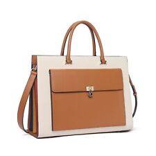 CLUCI Briefcase for Women Vegan Leather 15.6 Inch Laptop Slim Large Pocket Bu... picture