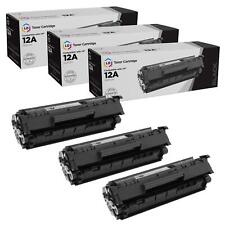 LD Products Compatible Replacement for HP 12A Black Toner Cartridge (3-Pack) picture