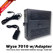 Dell Wyse Zx0D 7010 Thin Client AMD G-T56N 1.65GHz 4GB 16GB SSD WES7 RJ45 W6DY0 picture