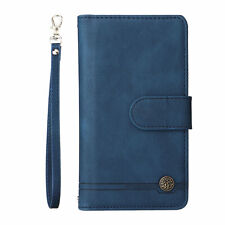 Luxury Strap Flip Zipper Wallet Cover Case For 15 14 13 12 11 Pro Max XR 7 8 SE picture