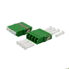 10pcs Single Mode LC APC 4C Without Flange One Piece Body Fiber Optic Adapter picture