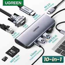 Ugreen 10-in-1 USB C Hub HDMI 4K VGA USB 3.0 PD 3.5mm for MacBook iPad Pro picture