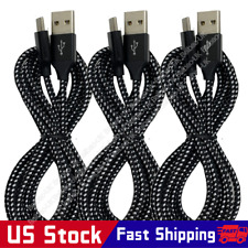 1/2/3Pack 10FT Braided USB C Type-C Fast Charging Data SYNC Charger Cable Cord picture