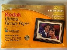 Kodak Ultima Picture Paper 4X6 20 Count, Brilliant Color, High Gloss *New* picture