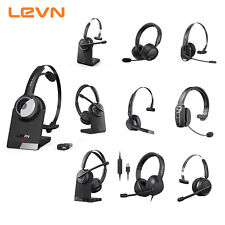 LEVN Trucker Bluetooth 5.2 Wireless Headset With Microphone AI Noise Cancelling picture