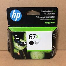 New Genuine HP 67XL Black Ink Cartridge 10/2024 Factory Sealed Box - 3YM57AN picture