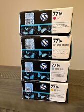 Lot of 4 HP 771A Ink Cartridge 775-ml Magenta, Yellow, L Cyan, Photo black, 2025 picture