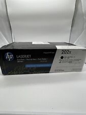 HP 202X 2-pack High Yield Black Original LaserJet Toner Cartridges, Per SEALED picture
