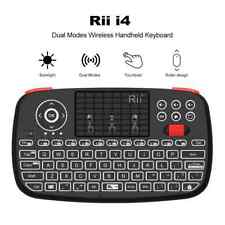 Rii i4 Mini Wireless + Bluetooth Keyboard with Touchpad, Blacklit Portable picture