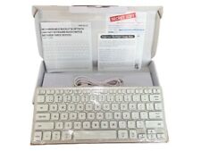 Macally Rechargeable Quick Switch Bluetooth Compact Keyboard for 3 Devices picture