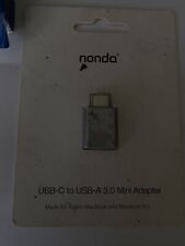 Nonda USB-C to USB 3.0 Mini Adapter Aluminum Body Macbook Silver picture
