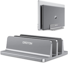 OMOTON [Updated Dock Version Vertical Laptop Stand, Double Desktop Stand Holder  picture