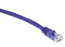 10 PACK LOT 50FT CAT6 Ethernet Patch Cable Purple RJ45 550Mhz UTP 15M picture