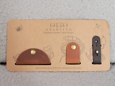 Leather Cable Holder Strap Organizer Lot Of 3 Otto Angelino  picture