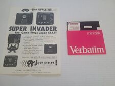 HTF Vintage Apple II SUPER INVADER Astar International Co. 1979 Cosmos Disk L@@K picture