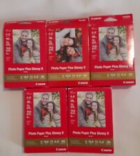 Lot of 5 Canon Photo Paper Plus Glossy II PP-201  4