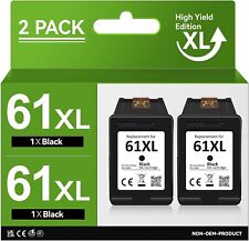 2 Pack 61 XL Black Ink Cartridges for HP ENVY 4500 4501 4502 4504 5530 5531 5535 picture