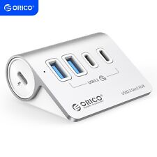 ORICO USB C Hub 10Gbps USB3.2 Gen 2 Hub w/ 2 USB A 2 USB C Port for MacBook Pro picture