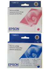 Epson OEM Red & Blue Ink Cartridges TO54720 TO54920 Factory Sealed Exp 2011/2013 picture