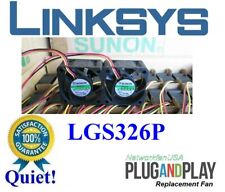 2x Quiet Replacement Fans for Linksys LGS326P picture