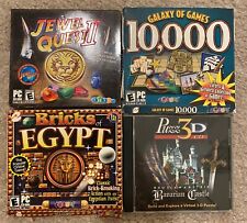 LOT OF 4: Jewel Quest II & Galaxy Games 10000 & Bricks of Egypt & Puzz3D CD picture