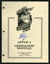 Steve Wozniak Ron Wayne SIGNED AUTOGRAPHED Replica APPLE I 1 Computer Manual  picture