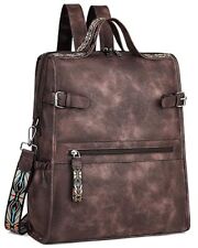 FADEON Leather Laptop Backpack for Women, Designer Ladies Work Travel Compute... picture
