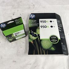 Genuine HP 950XL 2-Pack & 1 Single Pack Black Ink New BB 07/2019 ~02/2021 picture