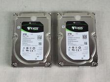 Lot of 2x Seagate ST3000NM0035 3TB 7.2k 12Gb/s 3.5” SAS Hard Drive SED picture