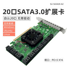 20/24 Ports SATA to PCI Express Adapter SATA 3 III 3.0 to PCIe x4 x16 Adapter picture