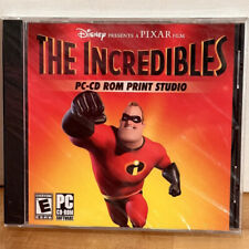 The Incredibles Movie PC-CD ROM Print Studio 1998 Disney Pixar, Brand New Sealed picture