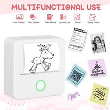 Mini Pocket Thermal Printer Wireless Bluetooth Photo Sticker Paper Inkless Print picture