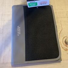 BRAND NEW - FIVE STAR TRI-FOLD TABLET CASE WITH STAND / GREY - BLACK picture