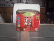 SONY CD-R MUSIC COLOR COLLECTION 25 PACK - NEW SEALED picture