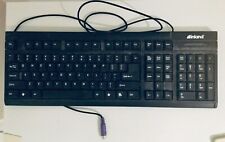 Inland MC855718 Windows 107-Key Keyboard Black PS/2 - USED - Works Fine  picture