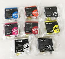 Genuine Epson T159 UltraChrome Hi-Gloss 2 Ink Cartridges R2000 (Set of 8) picture