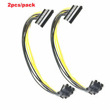 2pcs SATA 15-Pin Female To 6-Pin PCI-Express PCIe Video Card Power Adapter Cable picture