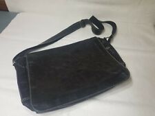 Vintage Fossil Leather Briefcase Messenger Shoulder Bag Black Laptop unisex picture