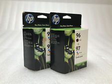 Lot of 2 OEM HP C9349FN/C9349FN Tri-Color/Black Ink Cartridges Twin/Combo-Packs picture