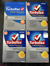 Turbotax Deluxe Federal + State 2010/2011/2012/2013 Used once. Lot of 4 picture