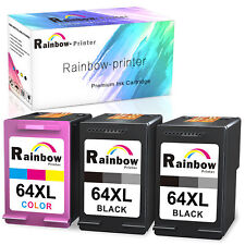 64XL Black Color Ink for HP ENVY 7858 6258 7855 7800 7164 7130 7158 7820 lot picture