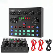 V8S External Sound Card with Bluetooth For Live Streaming Audio Mixer Broadcast picture